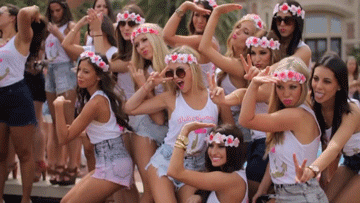California college girls partying