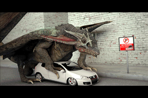 Image result for triceratops gif car