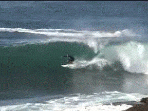 Gif of a surfer falling into the waves