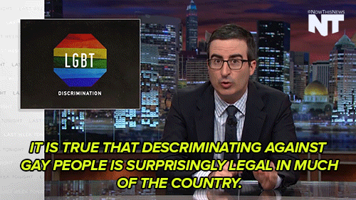 it is true that descriminating against gay people is surprisingly legal in much of the country