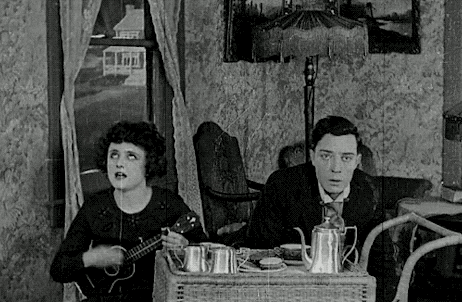 Buster Keaton Ukulele GIF