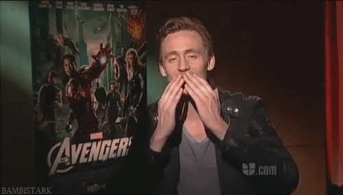 Image result for tom hiddleston thank you gif