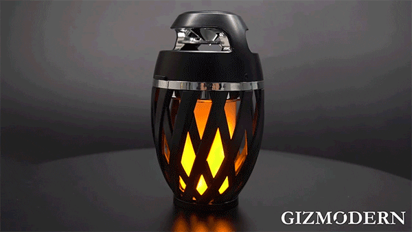 Rechargeable LED Flame Lamp Bluetooth Speaker, Best Gift for New Year, –  GizModern