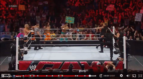 The Usos Daniel Bryan eliminate Roman Reigns