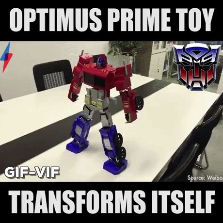 Optimus Prime Toy in funny gifs