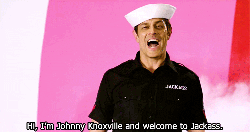 Image result for johnny knoxville gif