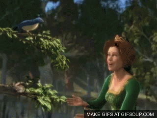 Fiona cantando junto a un pajaro en la versión animada de la película de Shrek.- Blog Hola Telcel