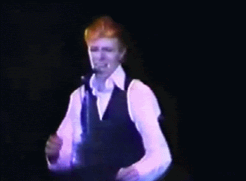 Image result for david bowie ON STAge gifs