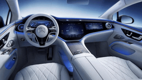 The Mercedes-Benz 2022 Luxury electric sedan EQS