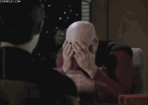 Star Trek Facepalm By Cheezburger Find And Share On Giphy