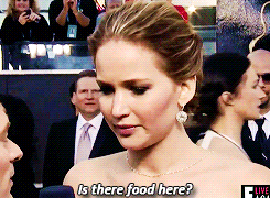  party food celebrities reactions jennifer lawrence GIF