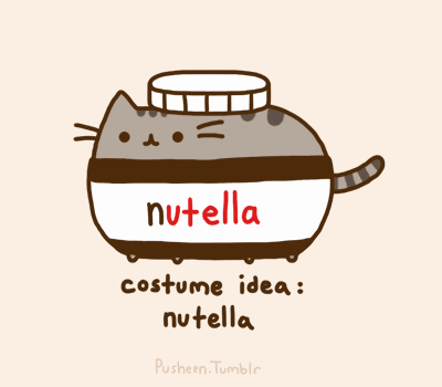 Image result for pusheen nutella gif