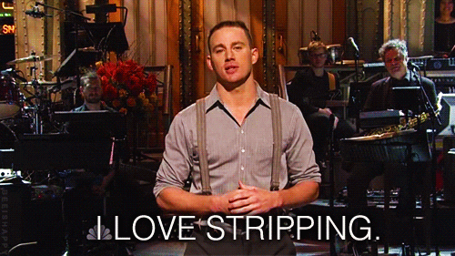 Stripping Channing Tatum GIF - Find & Share on GIPHY