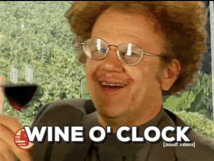 drinking wine wine o clock