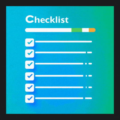 Checklist ticking rapidly