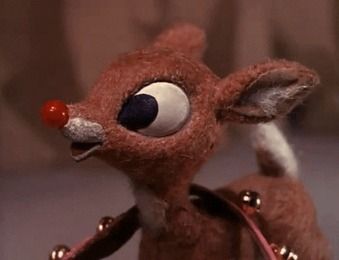 Rudolph with his red nose