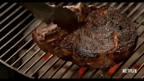 NETFLIX meat grill steak grilling GIF