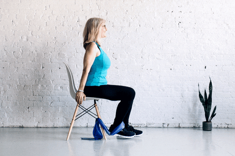 Seated Knee Extension with Resistance