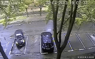 Easy parking in funny gifs