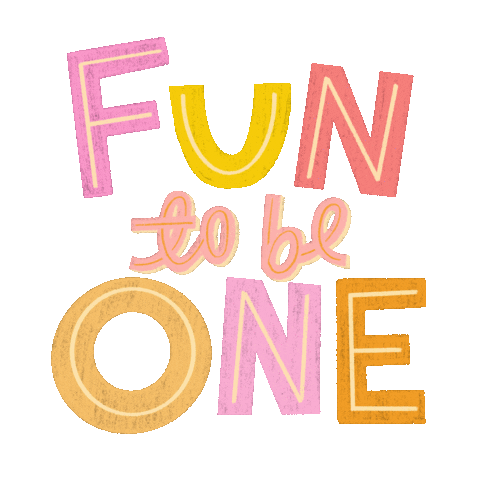 One Year Fun Sticker for iOS & Android | GIPHY