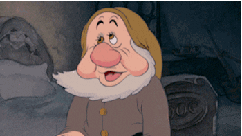 Snow White and the Seven Dwarves sneezing via giphy 