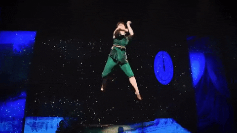 Peter Pan Glitter GIF by FINDING NEVERLAND The Musical