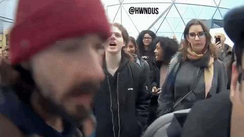 Image result for he will not divide us gif