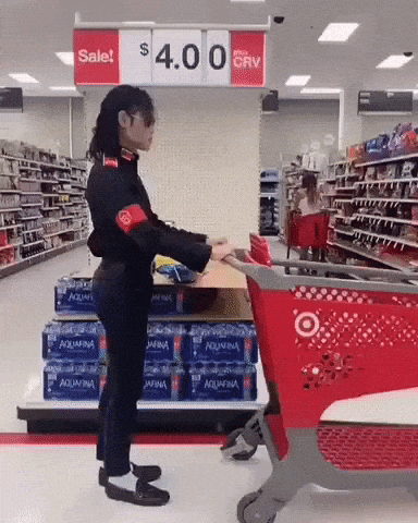 How Pop king shop for groceries in funny gifs