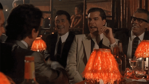 Image result for goodfellas laugh gif
