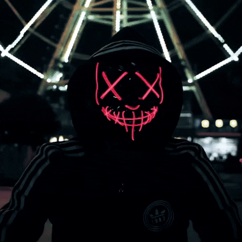 halloween led purge mask