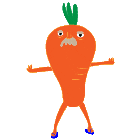 Carrot Yes Sticker by curly_mads for iOS & Android | GIPHY