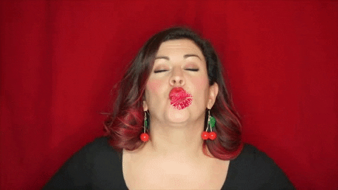 Lips Kiss GIF by Christine Gritmon - Find & Share on GIPHY