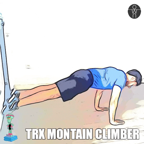 Démonstration en gif du TRX Mountain Climber !