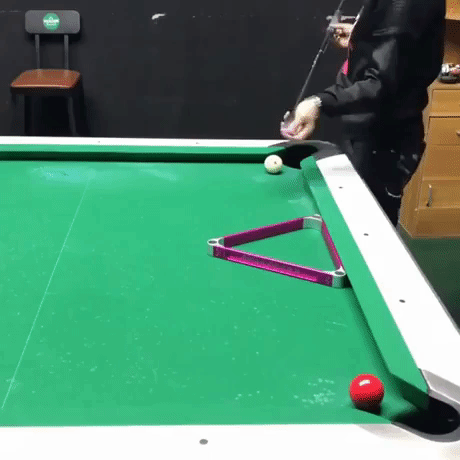 Unexpected trick shot in funny gifs