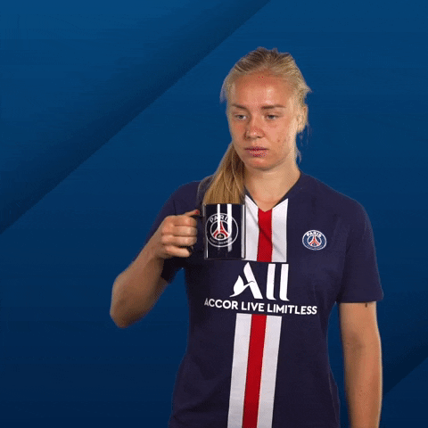 Womens Soccer Drinking GIF by Paris Saint-Germain - Find & Share on GIPHY