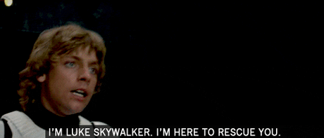 luke skywalker the rescue