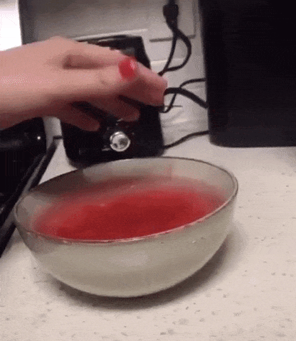 Cotton candy in water in wow gifs