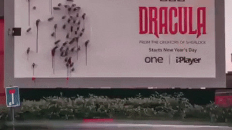 BBC Dracula billboard advertisement is next level