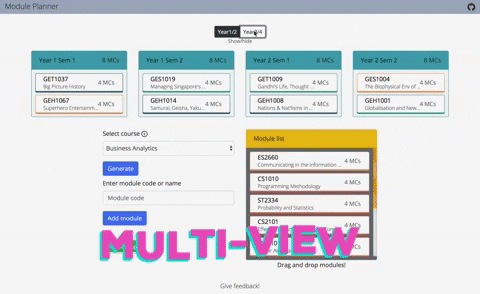 GitHub - darrelhong/modplanner: Module Planner