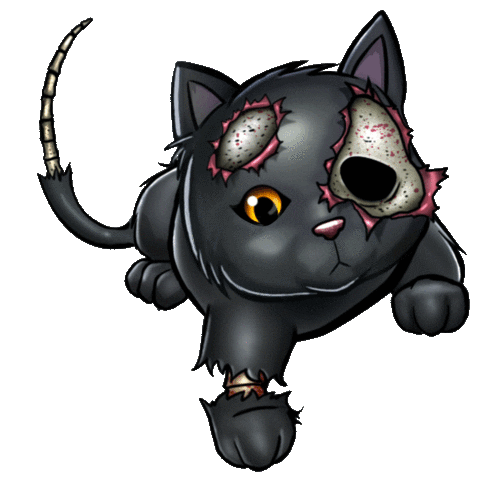 Cat Zombie Sticker by elilusionista for iOS Android GIPHY