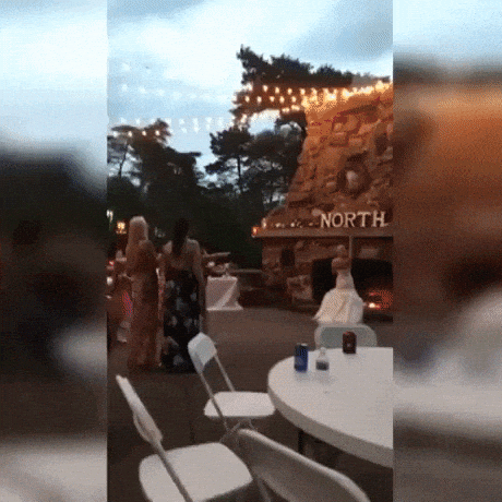 When your girlfriend catches the bouquet in funny gifs