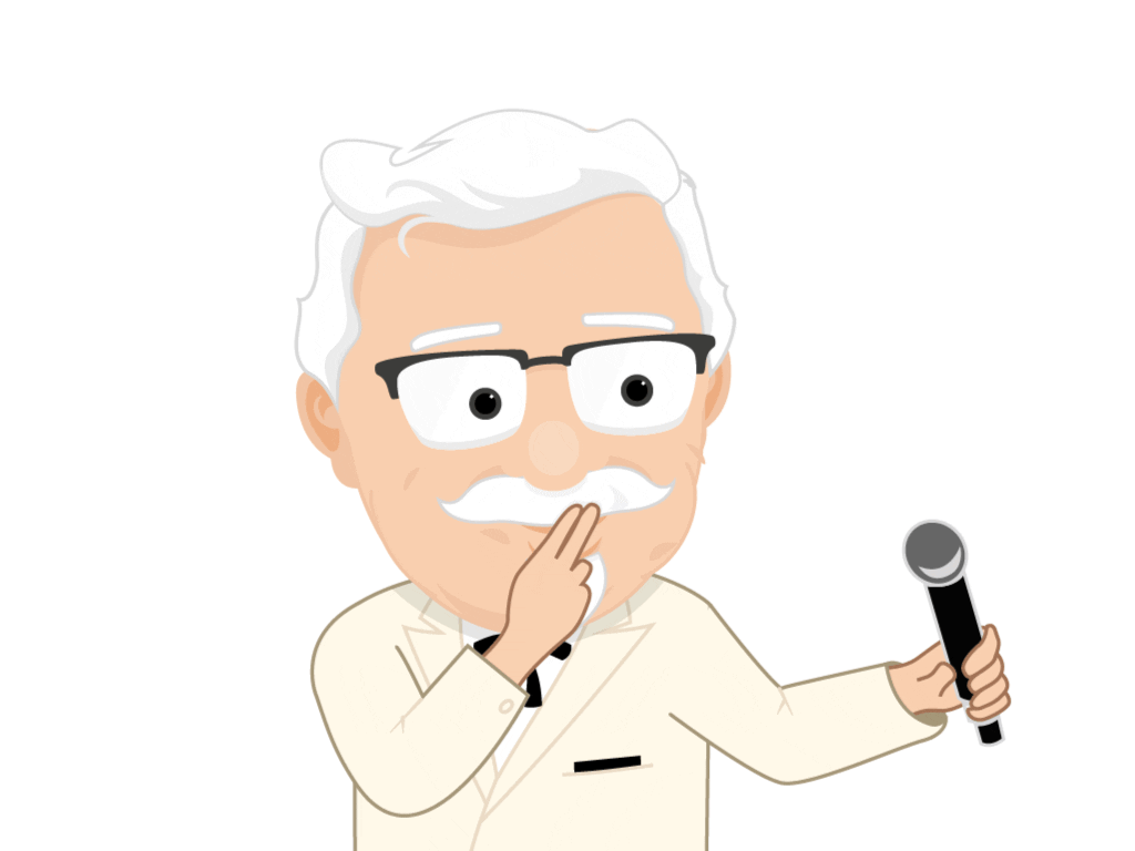 Peace Out Mic Drop Sticker by KFC Australia for iOS & Android GIPHY