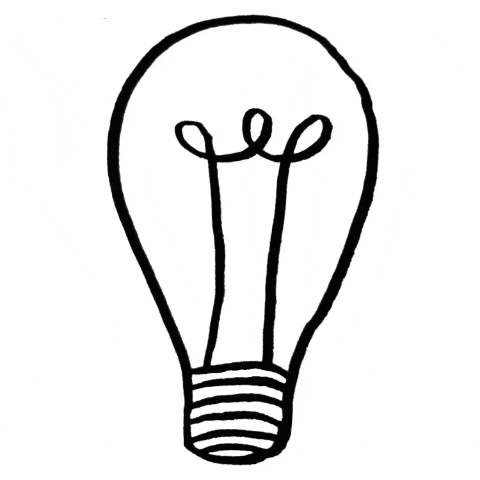 A lightbulb going on to represent an 