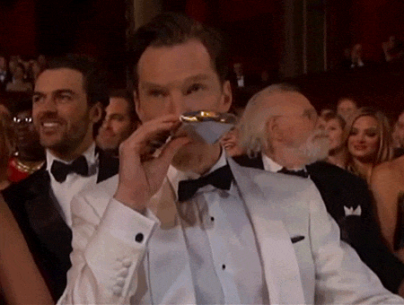 Image result for drinking oscars gif