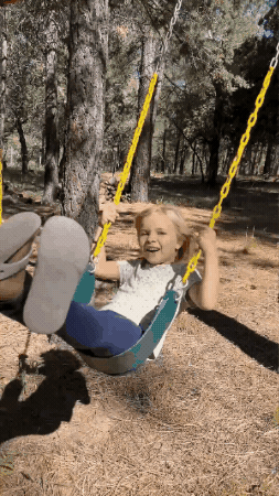 The Swoosh swing in use