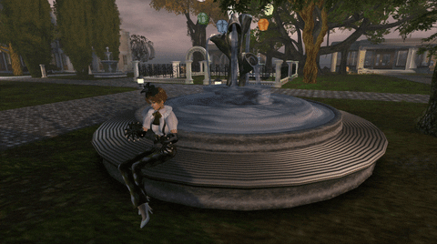 Art Fountain in Virtual Reality - Open Simulator