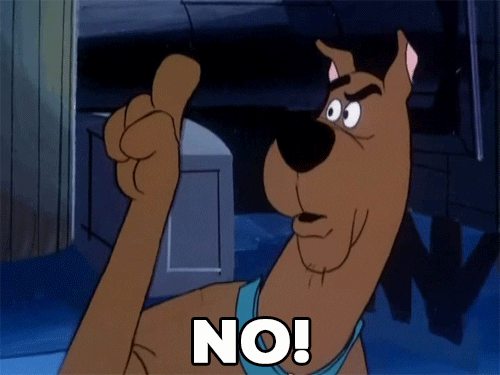 Scooby doo says "no" image