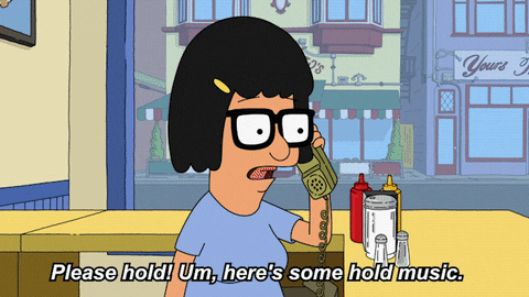 Please Hold Tina Belcher GIF by Bob's Burgers