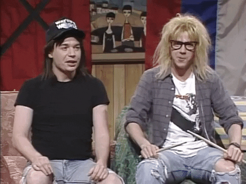 Waynes World Wayne GIF by chuber channel - Find & Share on GIPHY