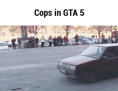 Cops In GTA5 in funny gifs